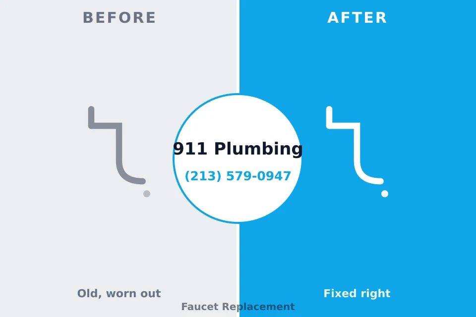 Before and after: plumbing repair West Wyomissing, PA
